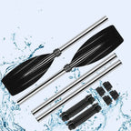 Recreational Aluminum Alloy Kayak Paddles Anti-twist Design Portable Boat Oars Lightweight Durable Fishing Boat Pulp Travel