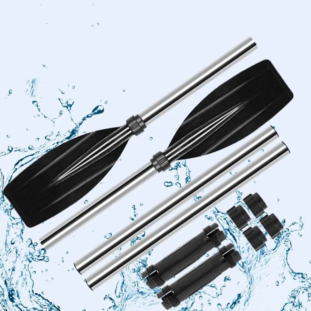 Recreational Aluminum Alloy Kayak Paddles Anti-twist Design Portable Boat Oars Lightweight Durable Fishing Boat Pulp Travel