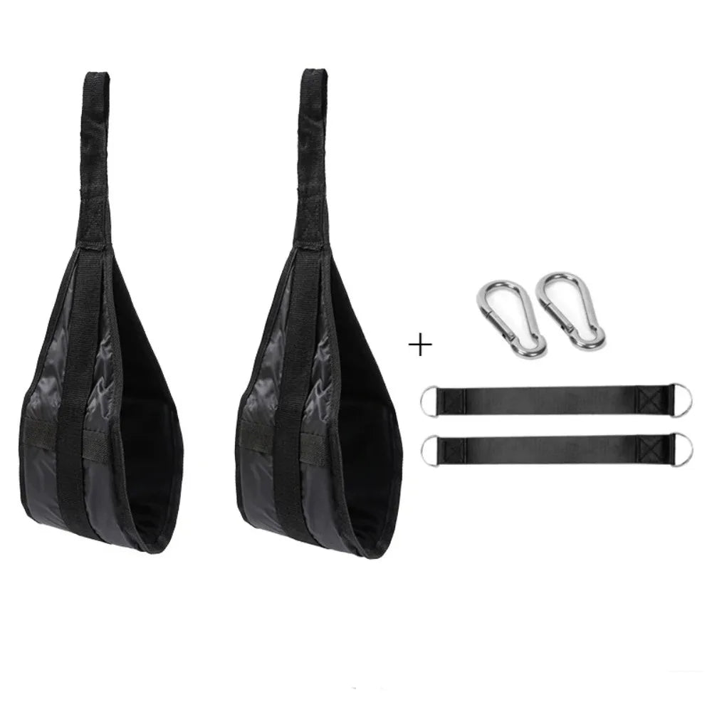 Heavy Duty Fitness AB Sling Straps Suspension Pair Rip-Resistant for Pull up Bar Hanging Leg Raiser Home Gym Equipment