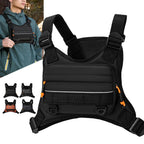 Front Chest Bag Camping Vest Backpack for Men Women Running Tactical Pack Sports Outdoor Cycling Running Fishing Travel Rig Bag