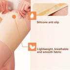 1Pair Nylon Thigh Brace Elastic Anti-Chafing Thigh Compression Sleeve Unisex Non-Slip Upper Leg Wraps Support for Sport