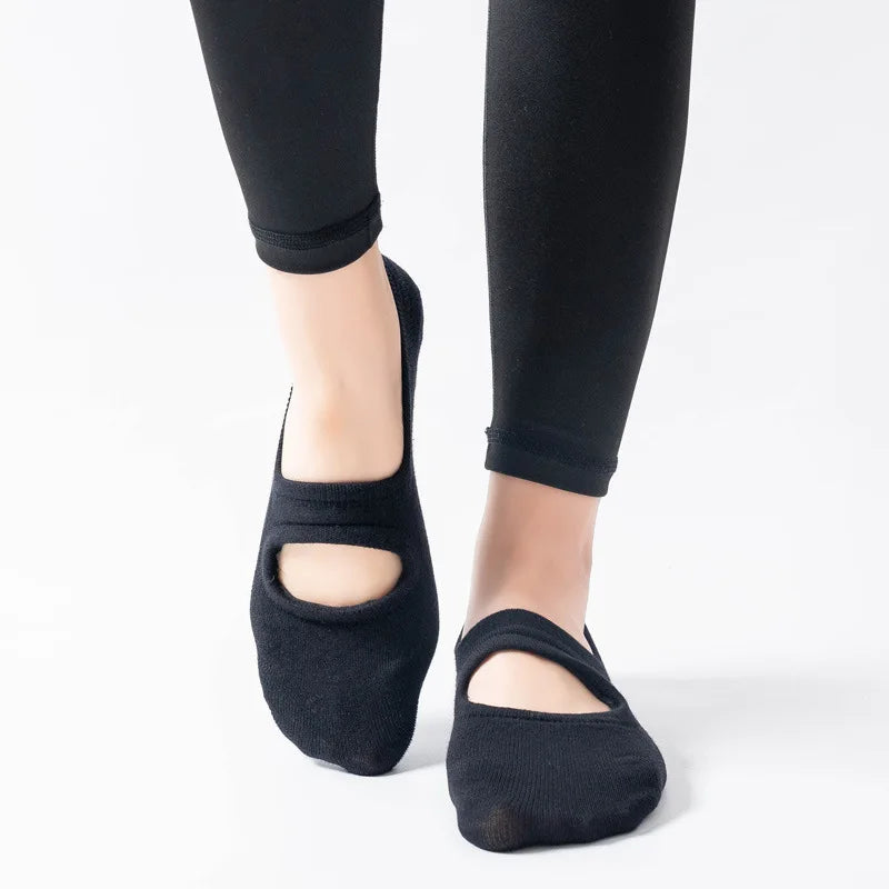 Backless Aerobics Pilates Socks Dance Trampoline Fitness Socks Floor Socks Invisible yoga Socks