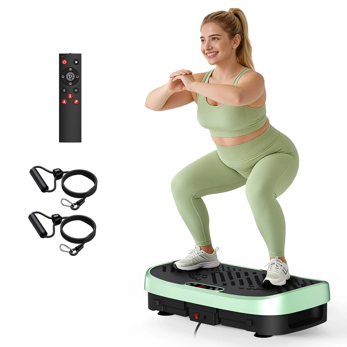 Magnetic Vibration Plate Exercise Machine Fat Burning 120 Levels 330lbs Portable Quiet Home Fitness  APP Control Workout Platform for Home Gym Body Shaping Gift for Women Men