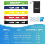 Resistance Bands for Working Out Exercise Loop Bands Workout Bands 5pcs Set for Body Stretching Crossfit Training Home Wor