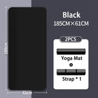 8mm NBR Yoga Mat Anti Slip Thickened Style for Beginners, Home Yoga Mat for Sports, Dance, Fitness Floor Mat Equipment