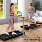 Foldable Treadmill 6% Incline 3.8mph/6kph Walking Pad for Home Treadmills LCD Screen 2.5HP Motor Exercise Machine Max 300lbs