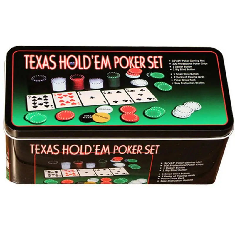 Party Table Game Poker Tokens Case Set Poker Game Set 200Pcs Poker Chip With Big Blind Vega For Texas Holdem Outdoor Camping