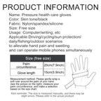 GETINFIT Dispensing Pressure Half Finger Gloves Outdoor Fitness Riding Gloves Non-slip Rehab Gloves Magnetic Physical Therapy