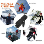 SAVIOR HEAT Heated Mittens Waterproof Electric Heated Skiing Gloves For Men Women Thermal Gloves With Rechargeable Battery Warm