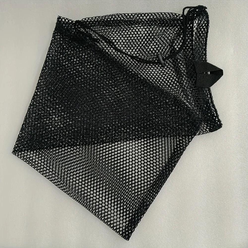 Water Sports Quick Dry Drawstring Net Bag, Portable Swim Dive Pack for Snorkelling Mask Flippers Camping Kayaking Hiking