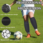 1PCS Soccer Shin Guards Pads, Shin Defender Shin Guards, Calf Compression Sleeve with Honeycomb Pads, Protective Soccer Shin Pad
