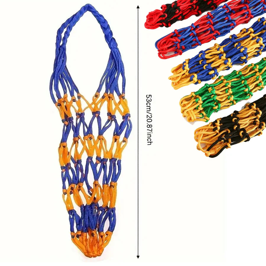 Basketball Net Bag Soccer Football Mesh Storage Sports Ball Holder Nylon Carry Bag Durable Single Ball Carrier 10/5/1 Packs