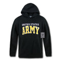 Pullover Hoodie, US Army, Black, M