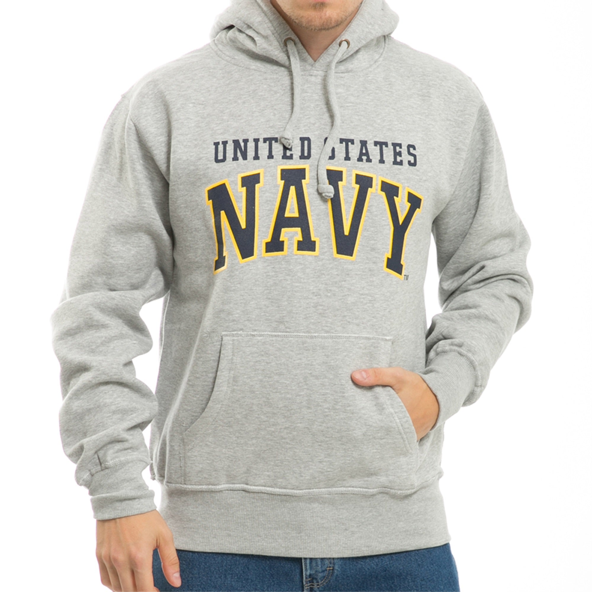 Pullover Hoodie,US Navy, H.Grey, S
