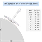 Miwayer Multispec Radius Gauge 9Pcs Set, Handy Under String Measuring Tools for Guitar Fretboard Radius Calibration