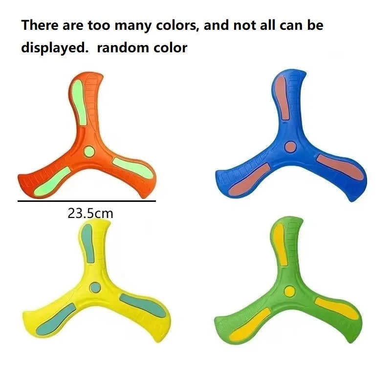 Soft Boomerang Toy Three-Leaf Cross Outdoor Flying Disc Interactive Sports Game for Decompression Gift
