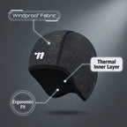 WEST BIKING Thermal Cycling Cap Winter Windproof Ski Cap Outdoor Sports Running Hiking Motorcycle Hat Men Women Cycling Headwear