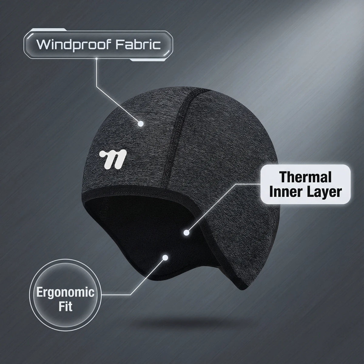 WEST BIKING Thermal Cycling Cap Winter Windproof Ski Cap Outdoor Sports Running Hiking Motorcycle Hat Men Women Cycling Headwear