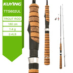 KUYING TETON Spinning Casting Rod For Fishing Lure Rods BFS Pole Carbon 0.8-8g 1-8lb FUJI Parts Baitcaster