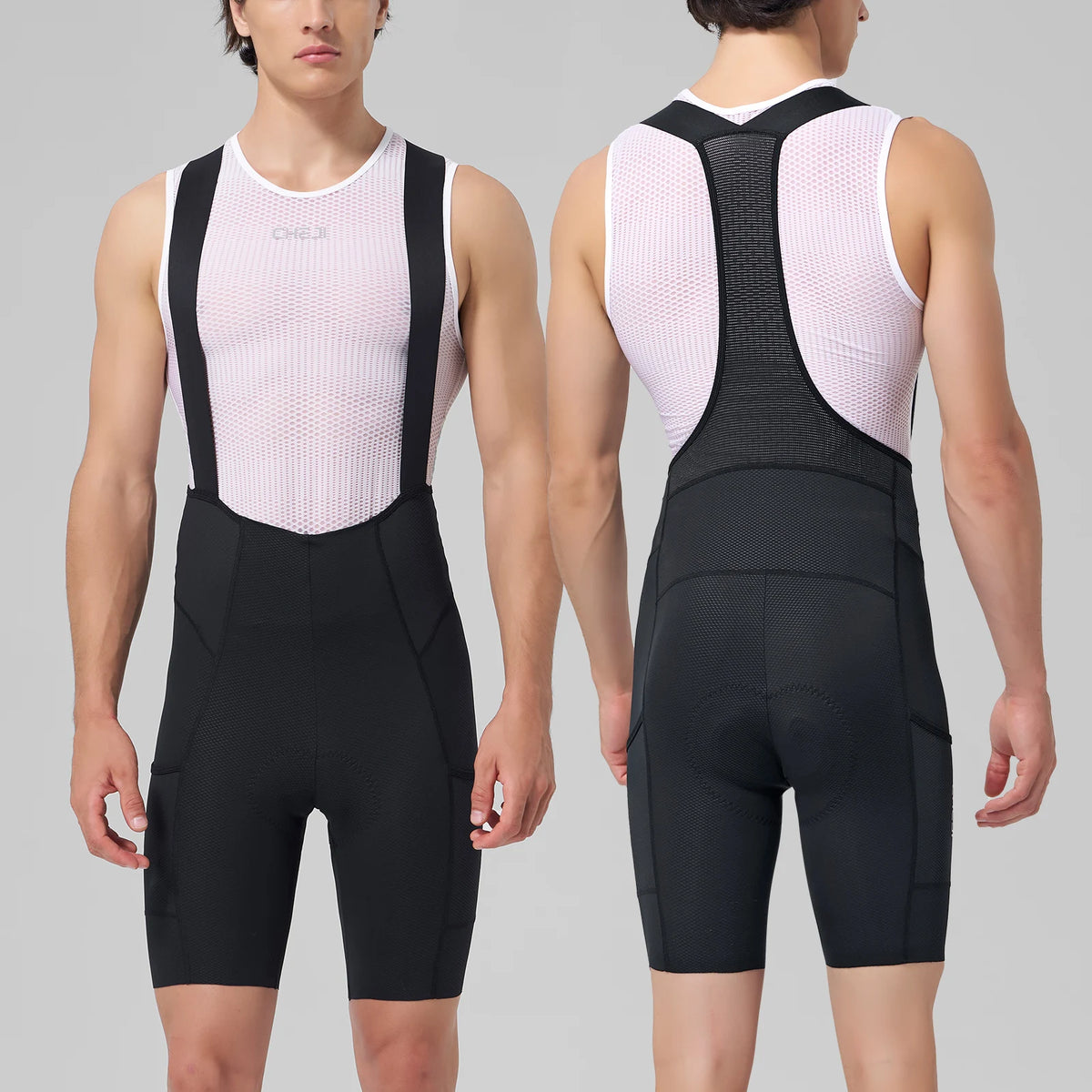 Cheji Men's Cycling Bib Shorts Seamless Comfortable Quick-Drying Breathable for Optimal Performance And Riding Experience