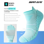 Women's Sports Socks, Badminton Socks, Moisture-Wicking Massage Socks, Running Socks, Breathable, Odor-Resistant, Shock-Absorbin