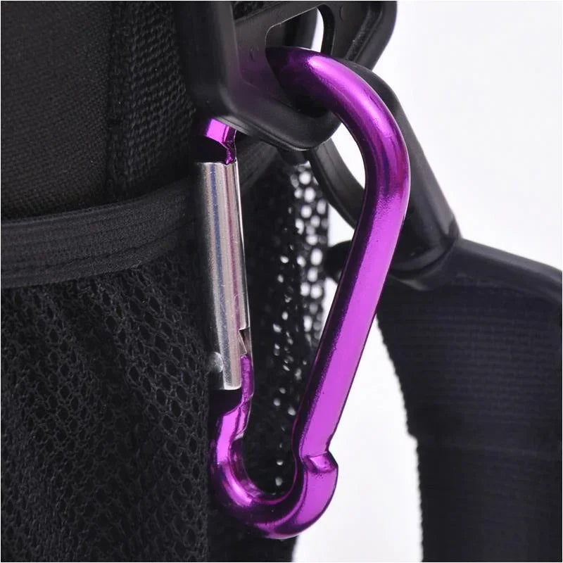 Carabiner Keychain D-ring Buckle Spring Carabiner Snap Hook Clip Keychains Camping Accessories Multifunctional Stainless Steel