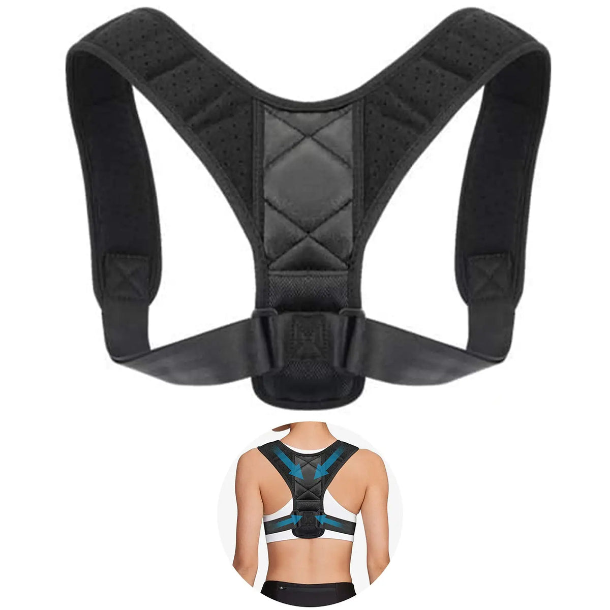 Adjustable Back Posture Correction Belt Hunchback Corrector Adult Men and Women Sitting Posture Correction Belt