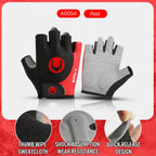 Cycling Anti-slip Half Finger Gloves MTB Bike Bicycle Gloves Pad Men Women Breathable Anti-shock Sports Gloves