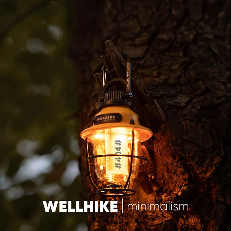 WELLHIKE Outdoor Lighting Camping Lights Pinecone Light LED Multifunction Ambient Light Tent Canopy Flashlight
