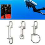 Stainless Steel Swivel Snap Hook Clip Dive Bolt Snap Hook Single Ended Hook Buckle For Scuba Diving Part Tool Accessories
