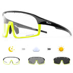 SCVCN Photochromic Cycling Glasses Cycling Sunglasses Bicycle Eyewear Sports MTB Outdoor UV400 Bike Goggles Sunglasses Eyepieces