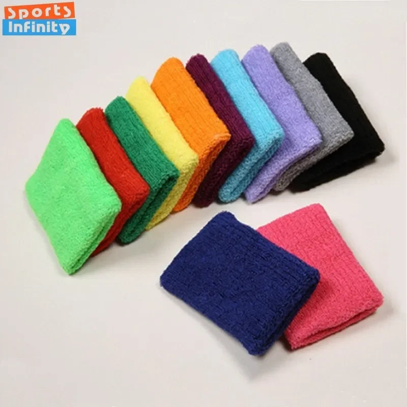 L XL Wristband Sport Sweatband Hand Band Sweat Wrist Support Brace Wrap Guards for Gym Volleyball Basketball Tennis Wrist Band