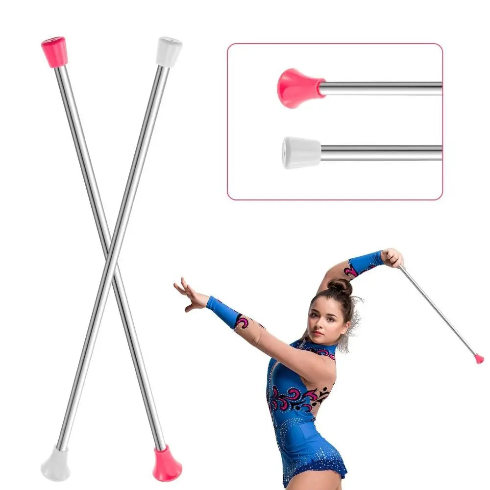 Oiloda Twirling Baton 21 Inches Marching Baton Spinning Dance Baton Metal Gymnastics Parade Stick for Child in Majorette