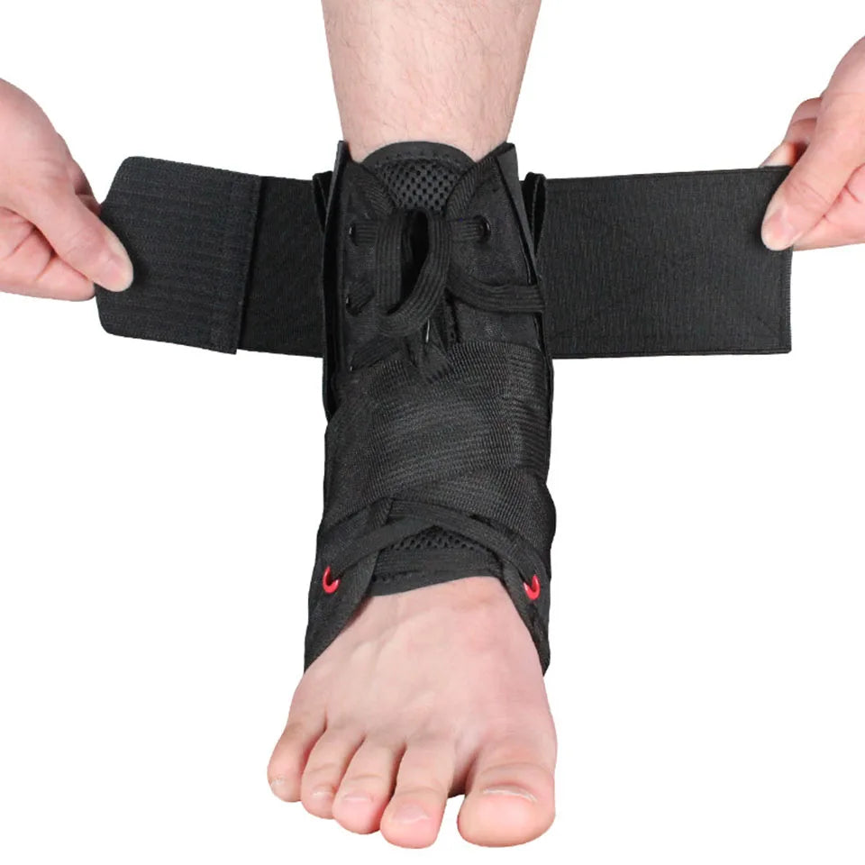 AOLIKES 1PCS Ankle Brace Support Sports Adjustable Lace Up Ankle Stabilizer Straps for Sprained Foot Compression Socks Sleeve