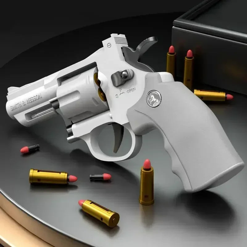A1 N6 ZP5 357 Revolver Launcher Pistol EVA Soft Dart Bullet Toy Gun Airsoft CS Outdoor Shooting Game Paintball Kids Adult GiftF