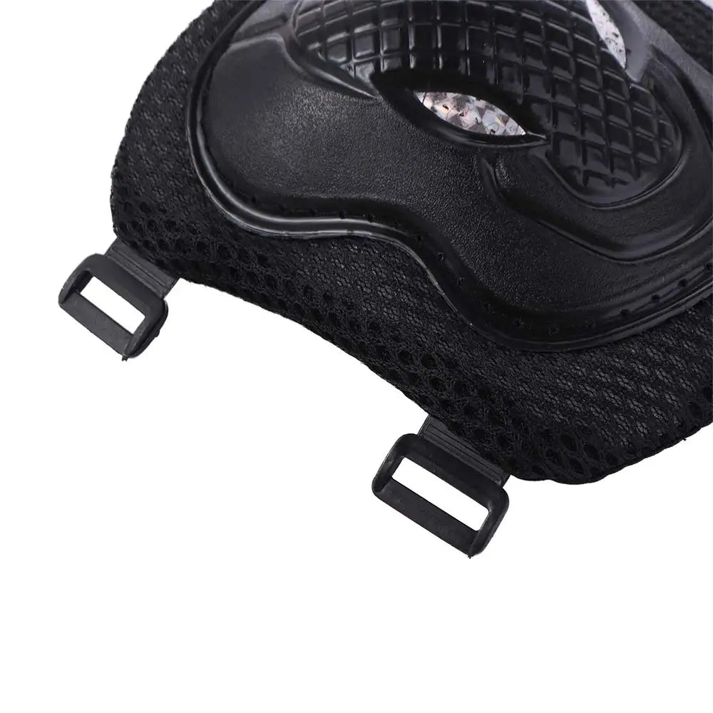 6Pcs/Set Knee&Elbow&Palm Skateboard Protection Gear Thicken Breathable Inline Skating Protector Safety Light