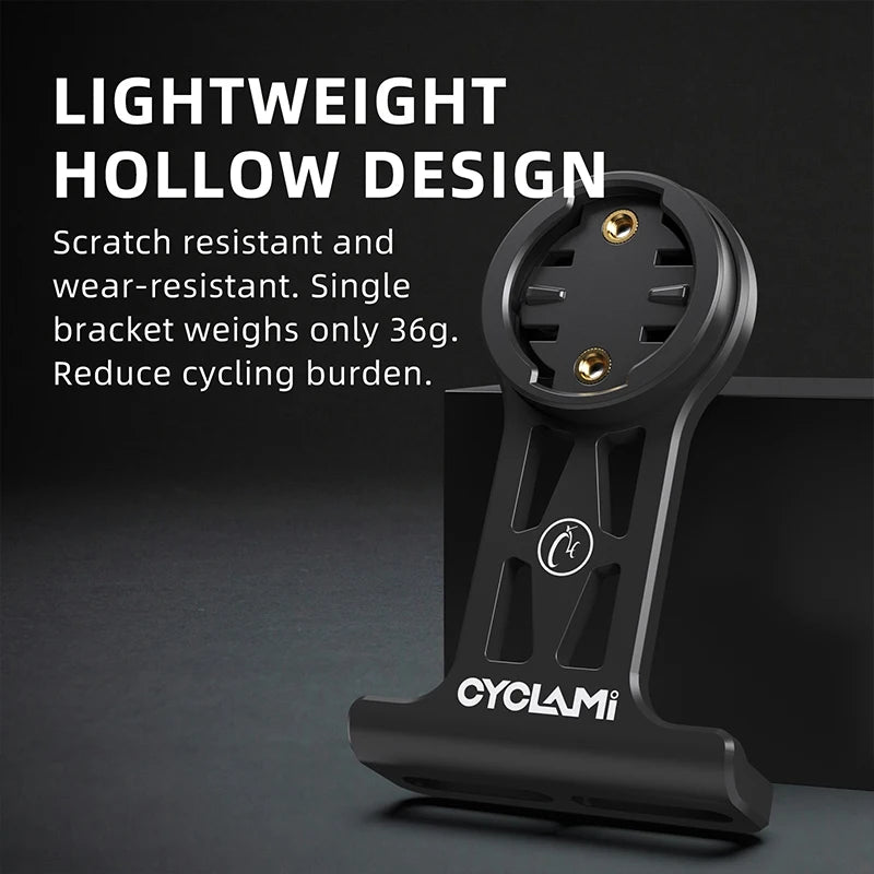 CYCLAMI Extended Out-Front Mount Bike Handlebar Bracket for Adapter Sports Action Camera Garmin XOSS G+ IGPSPORT RAVEMEN