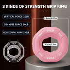 Silicone Hand Trainer Finger Gripper Ring Hand Power Gripper Ring Stress Relief Gym Home Workout Exercise Fitness Equipment
