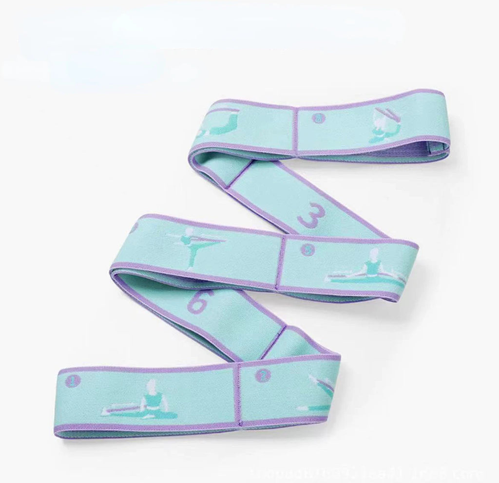 Yoga Stretching Belt Dance Stretching Band Elastic Yoga Resistance Bands Home Pilates Exercise Pull Strap Belt Fitness Sport