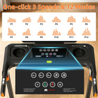 Quiet 3-in-1 Foldable Walking Pad Treadmill with 12% Incline for Home, 12 Preprogrammed HIIT Modes, Supports up to 300 LBS, Smart Treadmill Built with LED Display, Heart Rate Sensor, Bluetooth Speaker & App Connection