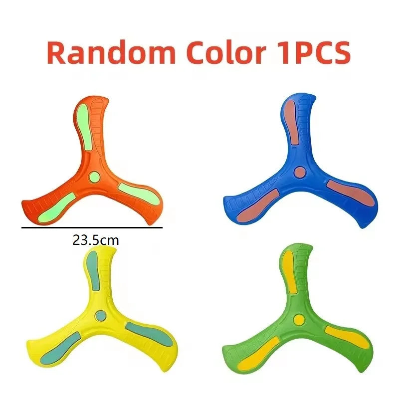 Soft Boomerang Toy Three-Leaf Cross Outdoor Flying Disc Interactive Sports Game for Decompression Gift
