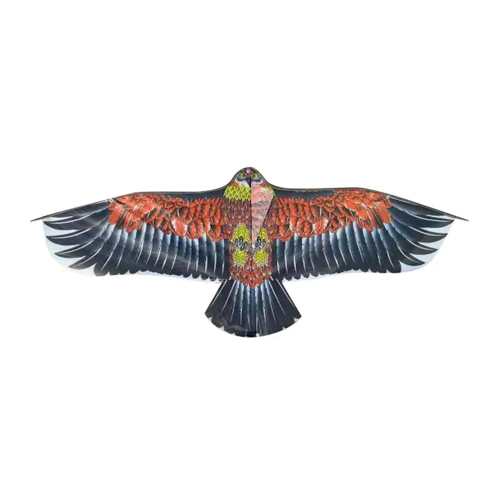 1.1m Eagle Kite With 30 Meter Kite Line Large Eagle Flying Bird Kites Children Gift Family Trips Garden Outdoor Sports DIY Toy