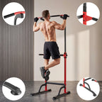 Power Tower Pull Up Dip Station – 10-Level Adjustable Height, 330LBS Capacity, Heavy Duty Steel Frame, Multi-Function Home Gym Strength Training Equipment for Full Body Workout
