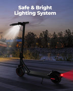 AOVOPRO AP07 Electric Scooter 10.5Ah 19mph APP Smart Control Scooter 8.5inch 23miles Max Range Double shock absorption for Adult