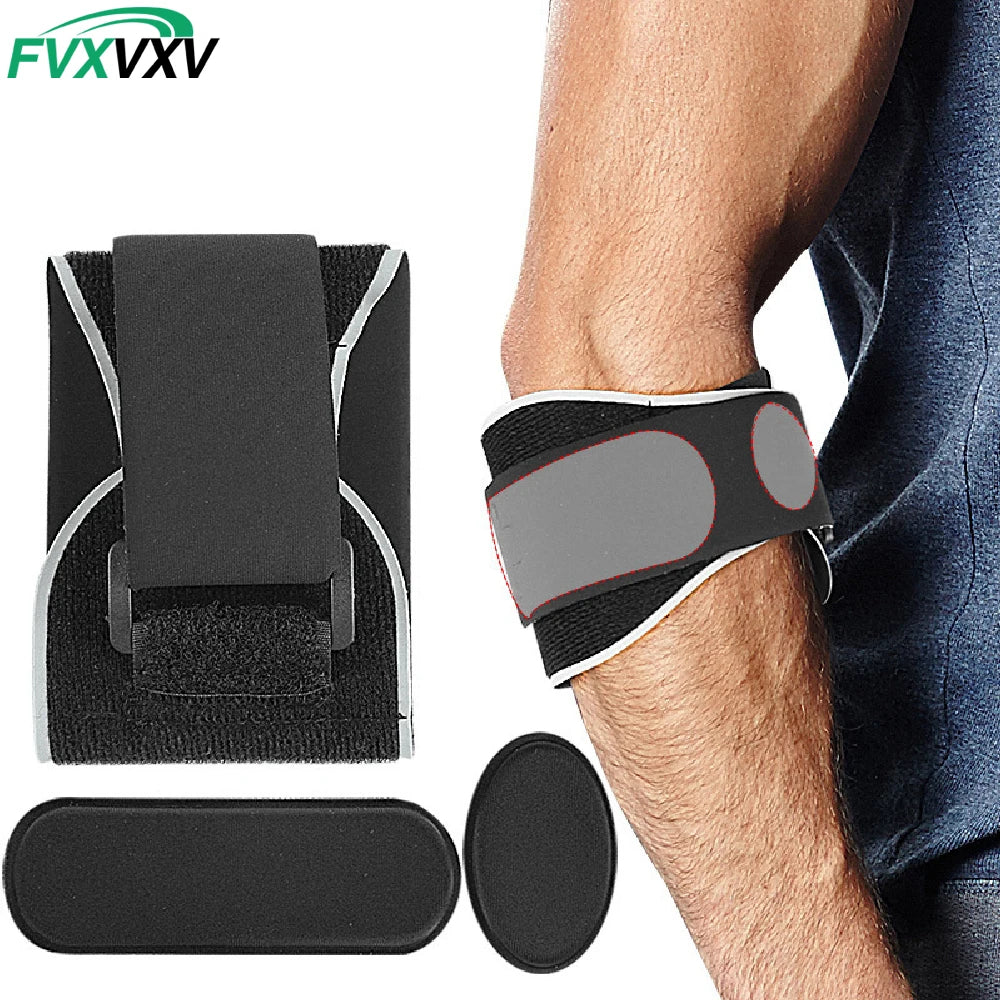 1PCS Tennis Golfer Elbow Brace for Men Women,Adjustable Forearm Support with Pad, Compression Elbow Guard for Weightlifting Gym