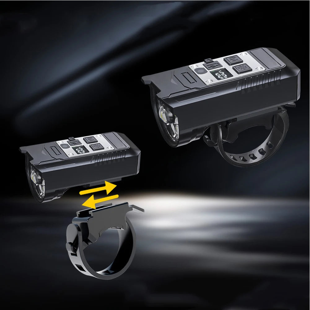 LED Bicycle Front Light High Brightness Bike Flashlight Intelligent Sensor Bicycle Head Light Bike Safety Lamp for Night Riding