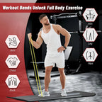 5-Level Pull Up Assistance Bands for Men Women, Full-Body Training, Physical Therapy & Home Gym, Stretch