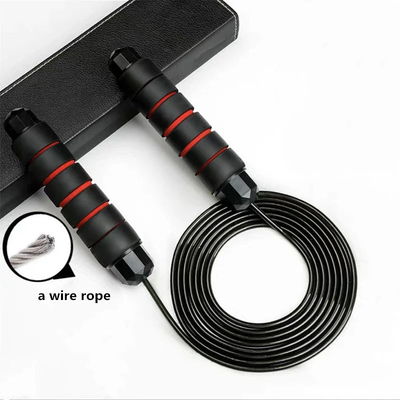 Rope skipping, anti winding fast rope skipping cable with ball bearing, suitable for women, men and children, adjustable steel r