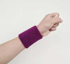 L XL Wristband Sport Sweatband Hand Band Sweat Wrist Support Brace Wrap Guards for Gym Volleyball Basketball Tennis Wrist Band