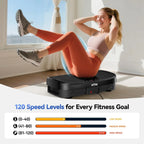 Vibration Plate Fat Burning Fitness Platform Whole Body 120 Levels Home Gym Equipment Weight Loss Muscle Relax Exercise Board